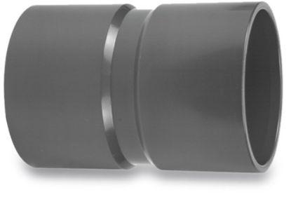 Afbeeldingen van VDL Sok PVC-U grijs 63MM lijmmof 10bar