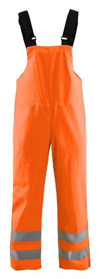 Afbeeldingen van BLÅKLÄDER Bretelregenbroek LEVEL 3 1386 High Vis oranje M
