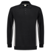 Afbeeldingen van TRICORP Polosweater bi-colour 302003 zwart/grijs S