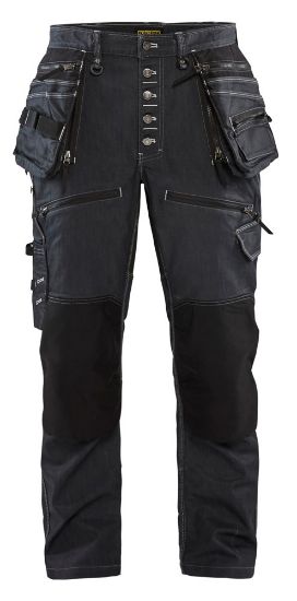 Afbeeldingen van BLÅKLÄDER Baggy denim met stretch X1900 1999 marineblauw/zwart C150