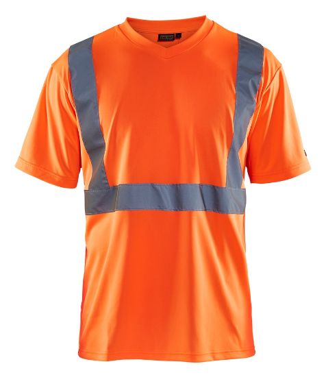 Afbeeldingen van BLÅKLÄDER T-shirt 3313 High Vis oranje 2XL