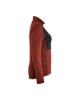 Afbeeldingen van BLÅKLÄDER Sweatshirt dames met rits 3549 gebrand rood/zwart L