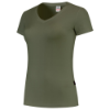 Afbeeldingen van TRICORP T-shirt V-hals Slim-Fit dames 101008 army M