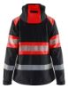 Afbeeldingen van BLÅKLÄDER Softshell jack dames 4404 zwart/High Vis rood S