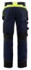 Afbeeldingen van BLÅKLÄDER Werkbroek met spijkerzakken 1555 donker marineblauw/High Vis geel C48
