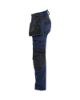 Afbeeldingen van BLÅKLÄDER Werkbroek dames met stretch 7170 donker marineblauw/zwart D20