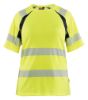 Afbeeldingen van BLÅKLÄDER T-shirt dames 3503 High Vis geel/zwart S