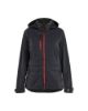 Afbeeldingen van BLÅKLÄDER Hybride jack dames 4733 zwart/rood 2XL
