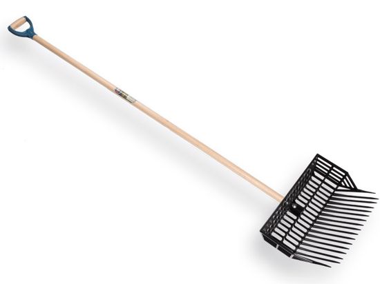 Afbeeldingen van ATLAS Paardenvijgvork korf model met steel D-greep 140X3,0CM