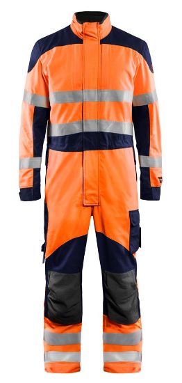 Afbeeldingen van BLÅKLÄDER Overall Multinorm Inherent 6089 High Vis oranje/marineblauw C64