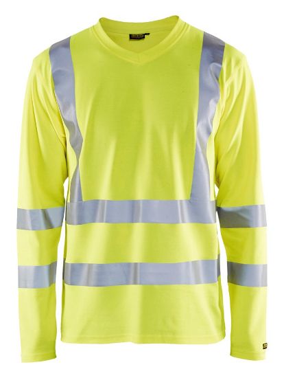 Afbeeldingen van BLÅKLÄDER T-shirt UV met lange mouwen 3381 High Vis geel L