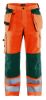 Afbeeldingen van BLÅKLÄDER Werkbroek met ventilatie 1565 High Vis oranje/groen D84