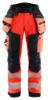 Afbeeldingen van BLÅKLÄDER Softshell werkbroek dames 7118 High Vis rood/zwart C36