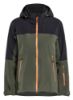 Afbeeldingen van BLÅKLÄDER Shelljack dames met stretch 4708 woudgroen/roest 2XL
