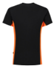 Afbeeldingen van TRICORP T-shirt bi-colour 102004 zwart/oranje L