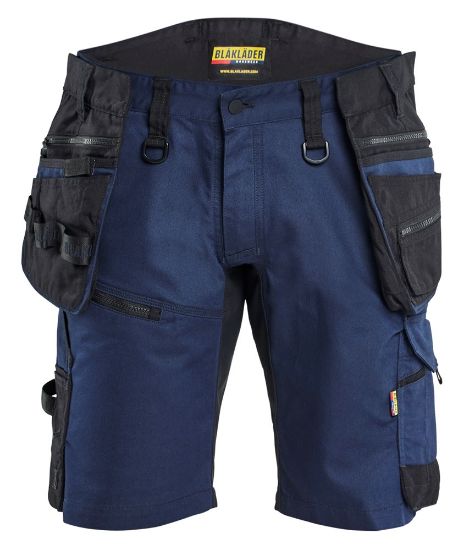 Afbeeldingen van BLÅKLÄDER Short met 2-weg stretch 1972 donker marineblauw/zwart C52