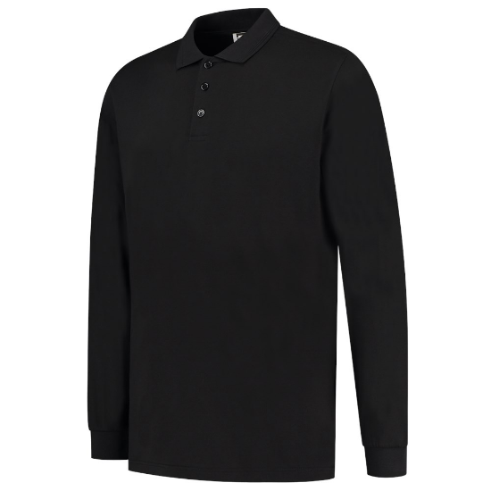 Afbeeldingen van TRICORP Poloshirt Jersey met lange mouwen 201019 zwart 5XL
