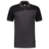 Afbeeldingen van TRICORP Poloshirt bi-colour Naden 202006 donkergrijs/zwart XS