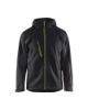 Afbeeldingen van BLÅKLÄDER Softshell jack met capuchon 4753 zwart/High Vis geel S