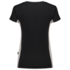 Afbeeldingen van TRICORP T-shirt bi-colour dames 102003 zwart/grijs XS