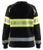Afbeeldingen van BLÅKLÄDER Sweater dames 3409 zwart/High Vis geel 2XL
