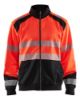 Afbeeldingen van BLÅKLÄDER Sweater met rits 3558 High Vis rood/zwart 2XL