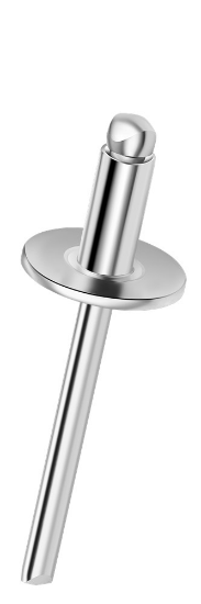 Afbeeldingen van Popnagel Q-standard open ALU/staal platkop 4,8X14X11MM klembereik 7,0-9,0MM
