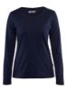 Afbeeldingen van BLÅKLÄDER T-shirt dames met lange mouwen 3301 marineblauw 2XL