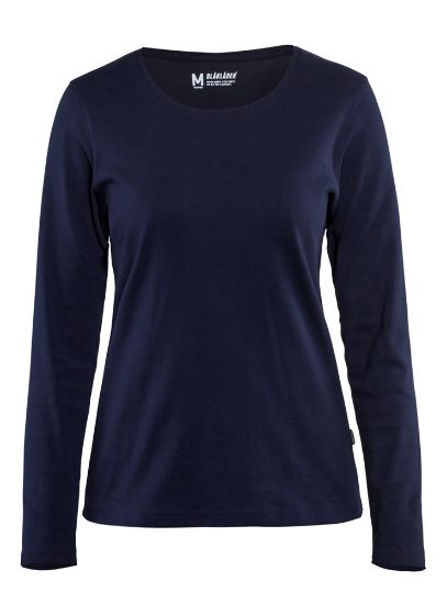 Afbeeldingen van BLÅKLÄDER T-shirt dames met lange mouwen 3301 marineblauw 2XL
