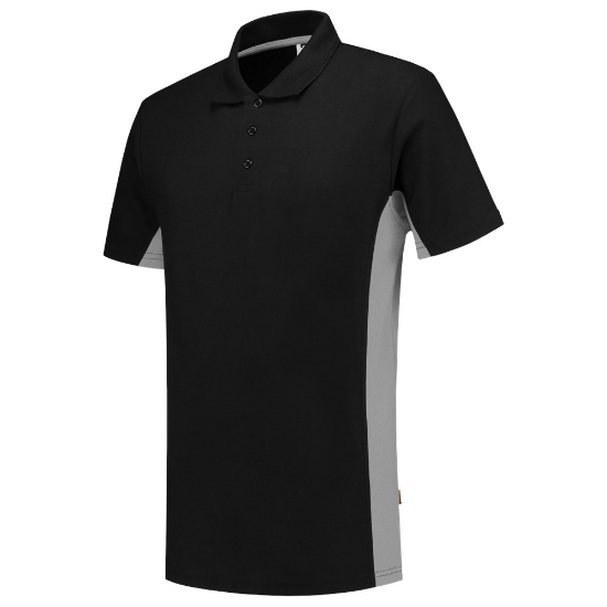 Afbeeldingen van TRICORP Poloshirt bi-colour 202004 zwart/grijs 2XL