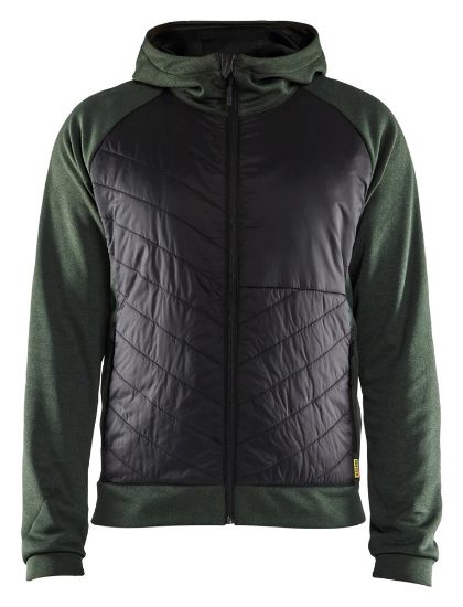 Afbeeldingen van BLÅKLÄDER Hybride sweater 3463 herfstgroen/zwart XS