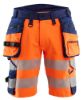 Afbeeldingen van BLÅKLÄDER Short met 4-weg stretch 1120 High Vis oranje/marineblauw C62