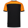 Afbeeldingen van TRICORP T-shirt bi-colour Naden 102006 zwart/oranje 7XL