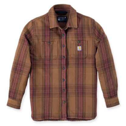 Afbeeldingen van CARHARTT Overhemd twill geruit dames 105991 bruin L