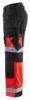 Afbeeldingen van BLÅKLÄDER Werkbroek X1500 1508 zwart/High Vis rood D84