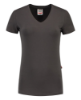 Afbeeldingen van TRICORP T-shirt V-hals Slim-Fit dames 101008 donkergrijs S