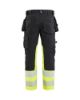 Afbeeldingen van BLÅKLÄDER Werkbroek met stretch 1130 zwart/High Vis geel D84
