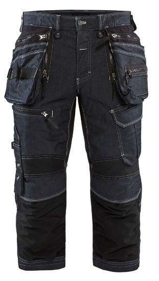 Afbeeldingen van BLÅKLÄDER Piraatbroek denim stretch X1900 1991 marineblauw/zwart C48