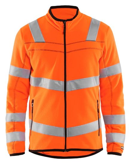 Afbeeldingen van BLÅKLÄDER Microfleecevest 4941 High Vis oranje XS