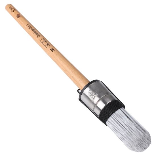 Afbeeldingen van COPENHAGEN PRO Patentpuntkwast 5* synthetisch haar met FSC houten steel 16