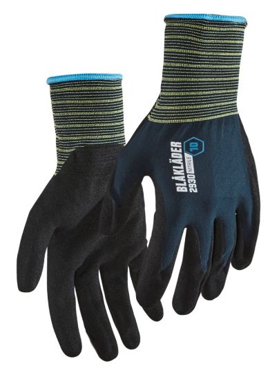 Afbeeldingen van BLÅKLÄDER Werkhandschoen nitril-gedipt 2930 donker marineblauw 11