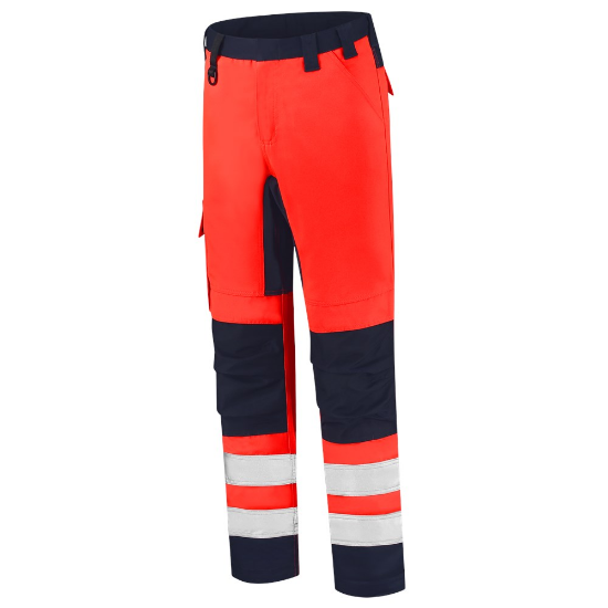 Afbeeldingen van TRICORP Werkbroek High Vis bi-colour 503011 fluor rood/inkt 46