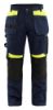 Afbeeldingen van BLÅKLÄDER Werkbroek met spijkerzakken 1555 donker marineblauw/High Vis geel C48