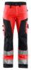Afbeeldingen van BLÅKLÄDER Werkbroek dames zonder spijkerzakken 7155 High Vis rood/zwart C40