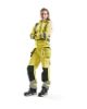 Afbeeldingen van BLÅKLÄDER Werkbroek dames met spijkerzakken 7156 High Vis geel/zwart C36