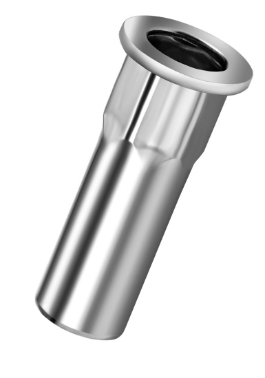 Afbeeldingen van Blindklinkmoer Q-nut RVS A2 semi-HEX platkop M6 klembereik 0,5-3,0MM