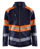 Afbeeldingen van BLÅKLÄDER Softshell jack 4494 marineblauw/High Vis oranje L