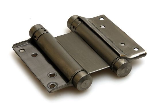 Afbeeldingen van Bommerscharnier dubbelwerkend RVS304 28/50MM