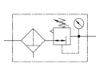 Afbeeldingen van Drukregelaar G½" 5µ 10bar met mano 50MM BG3