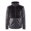 Afbeeldingen van BLÅKLÄDER Hoodie met hele rits 3540 zwart mêlee M